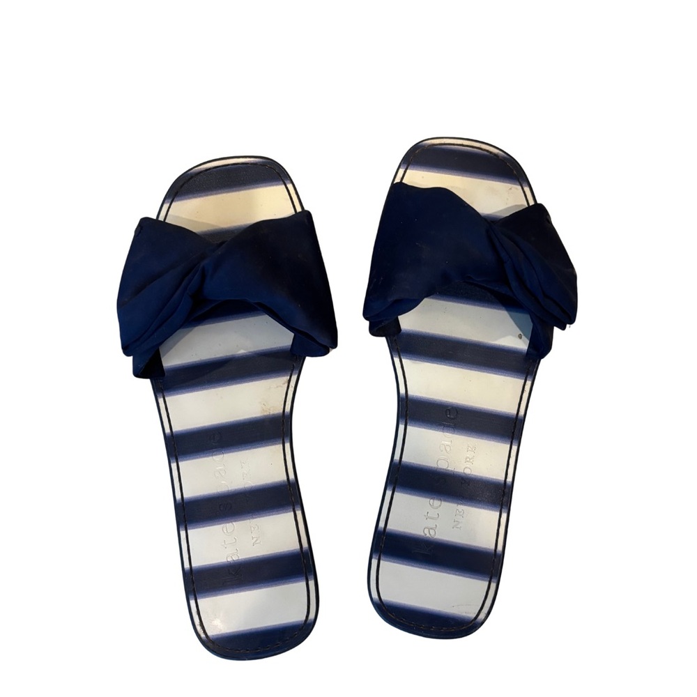 Kate Spade Navy Bow Sandals